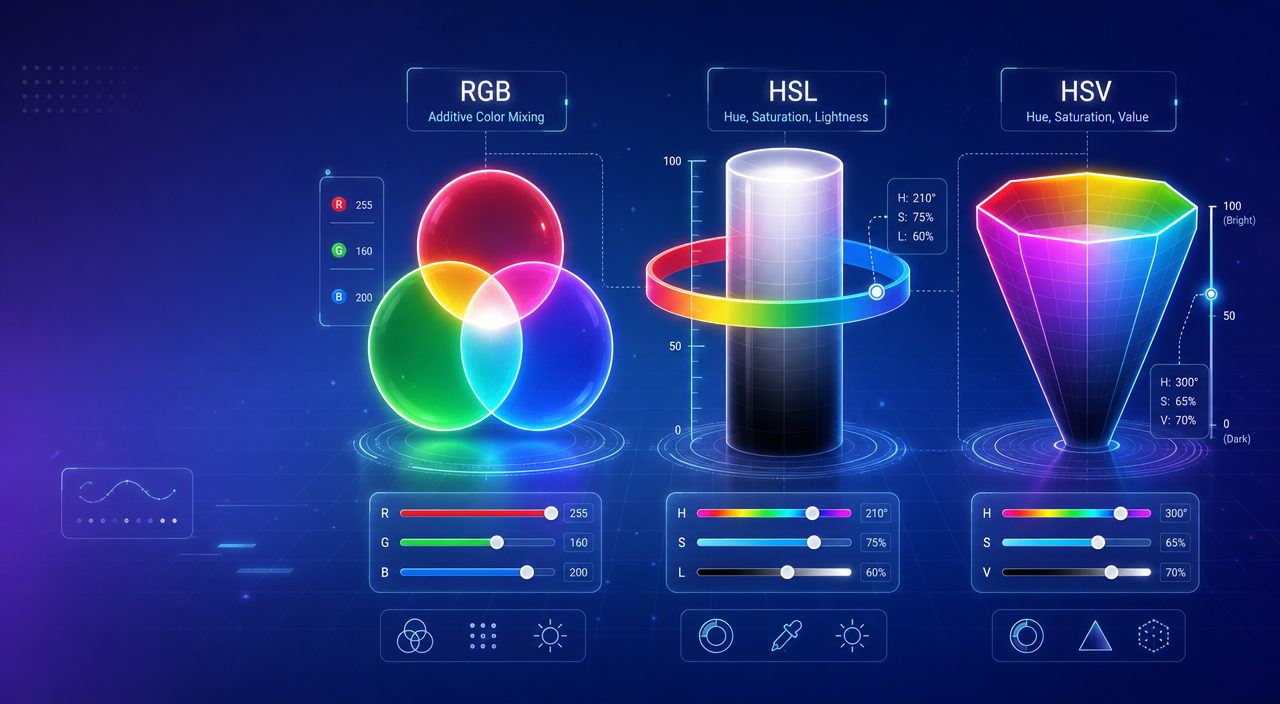 Color models for designers - Understanding RGB, HSL, and HSV
