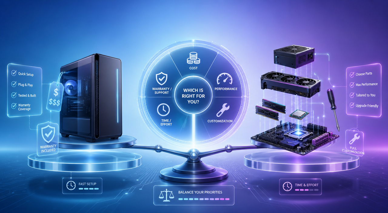 Should you buy a prebuilt desktop or build one? Key factors to consider